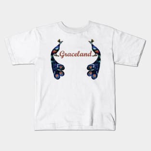 Graceland Peacocks red Kids T-Shirt